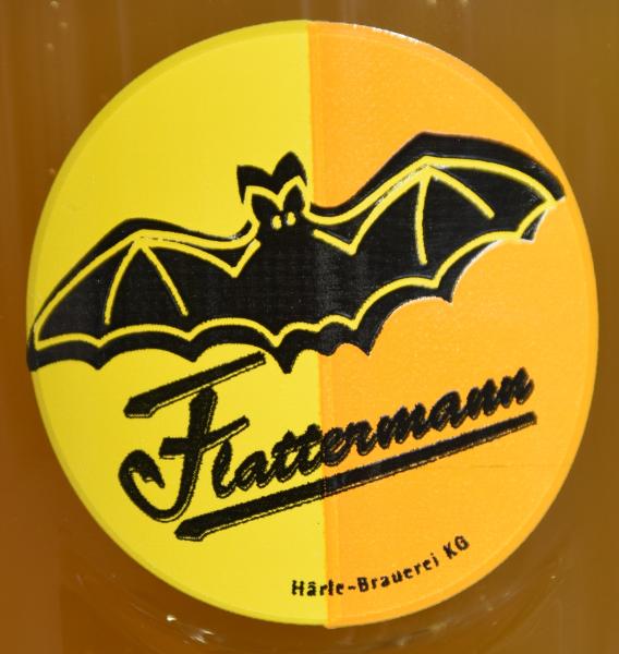 Flattermann-Biergläser: Logo